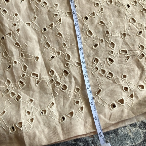 ESCADA Embroidered Linen Dress With Side Slit - Full Length - Made in Italy (34) - Picture 14 of 16